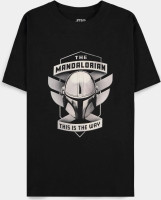 The Mandalorian - Women's Short Sleeved T-shirt Black The Mandalorian - Women's Short Sleeved T-shirt Black