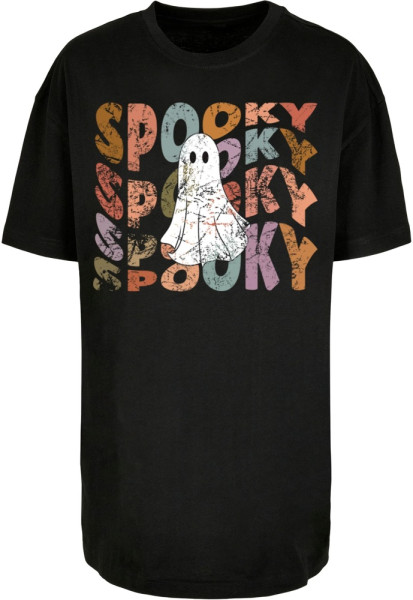 Merchcode Damen Ladies Halloween Spooky Ghost Tee MP0009001
