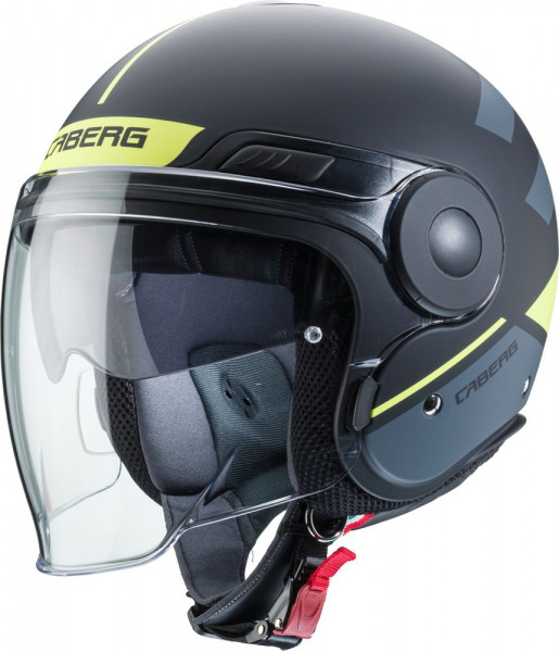 Caberg Motorrad Jethelm Uptown Loft Matt Schwarz/Fluo Gelb/Anthrazit