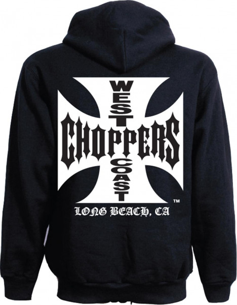 WCC West Coast Choppers Hoodie Iron Cross schwarz