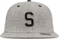 MSTRDS Cap S Letter Snapback Heather Grey