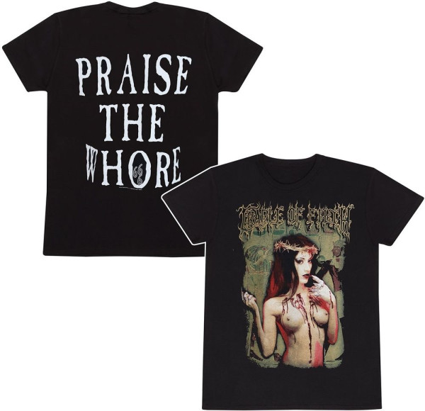 Cradle of Filth Praise The Whore T-Shirt HCOFTSBPRAISE