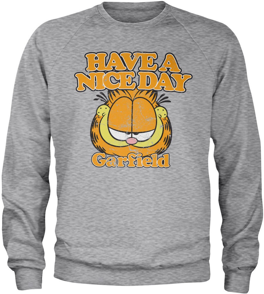 Garfield Have A Nice Day Sweatshirt Heather-Grau - Herren / Unisex