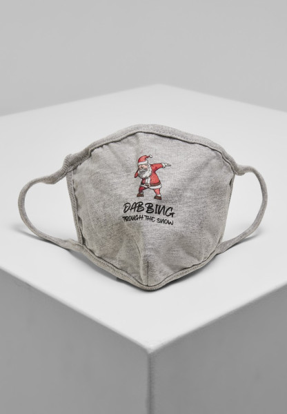 Urban Classics Mundschutz Dabbing Christmas Face Mask Heather Grey