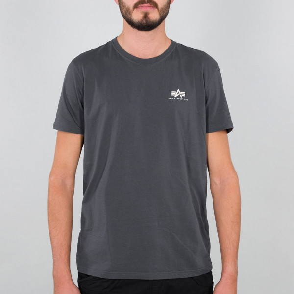 Alpha Industries T-Shirt Basic Small Logo Grey/Black