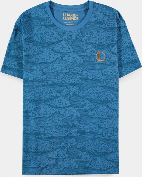 League Of Legends - Yasuo Men's Short Sleeved T-shirt Blue