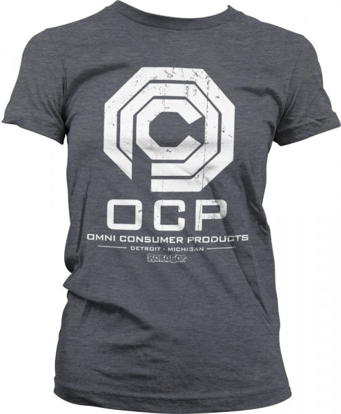 Robocop Omni Consumer Products Girly Tee Damen T-Shirt Dark-Heather