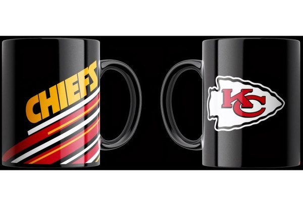 Kansas City Chiefs Tasse „Stripes“ 330ml American Football NFL Rot