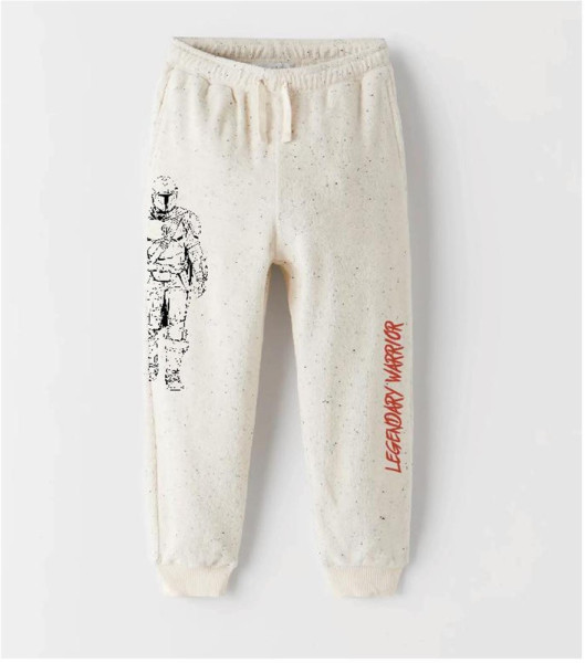 The Mandalorian boys sweat pants White