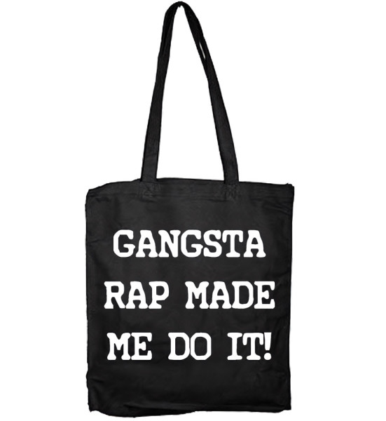 Hybris Gangsta Rap Made Me Do It Tote Bag SH-4-13062-H17-5