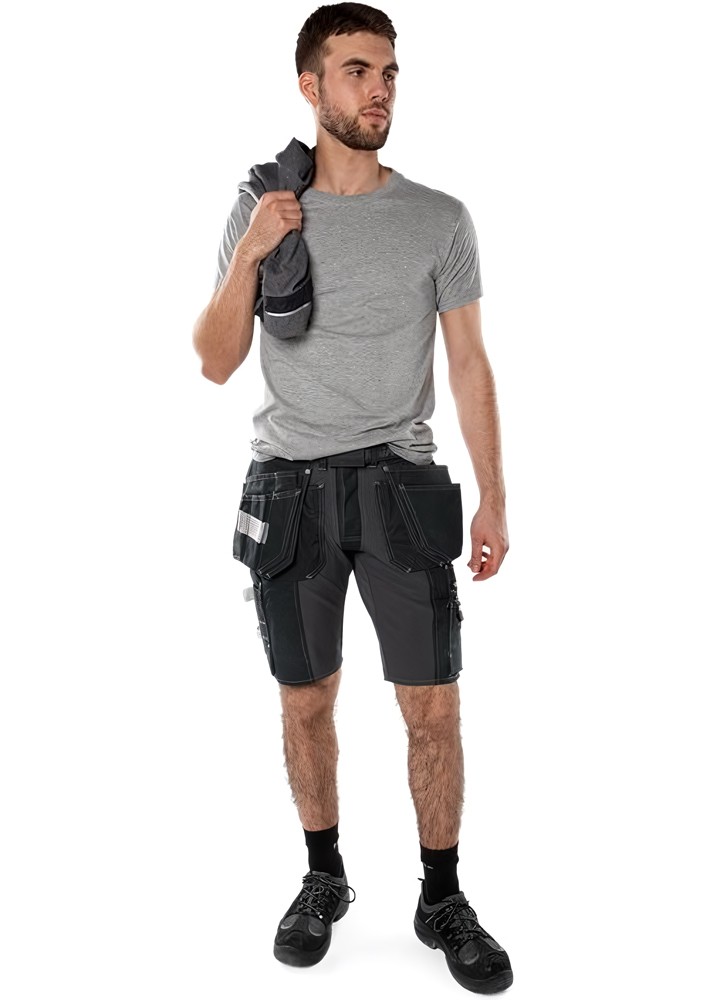 Fristads Stretch-Shorts 2532 CYD Schwarz - Herren / Unisex