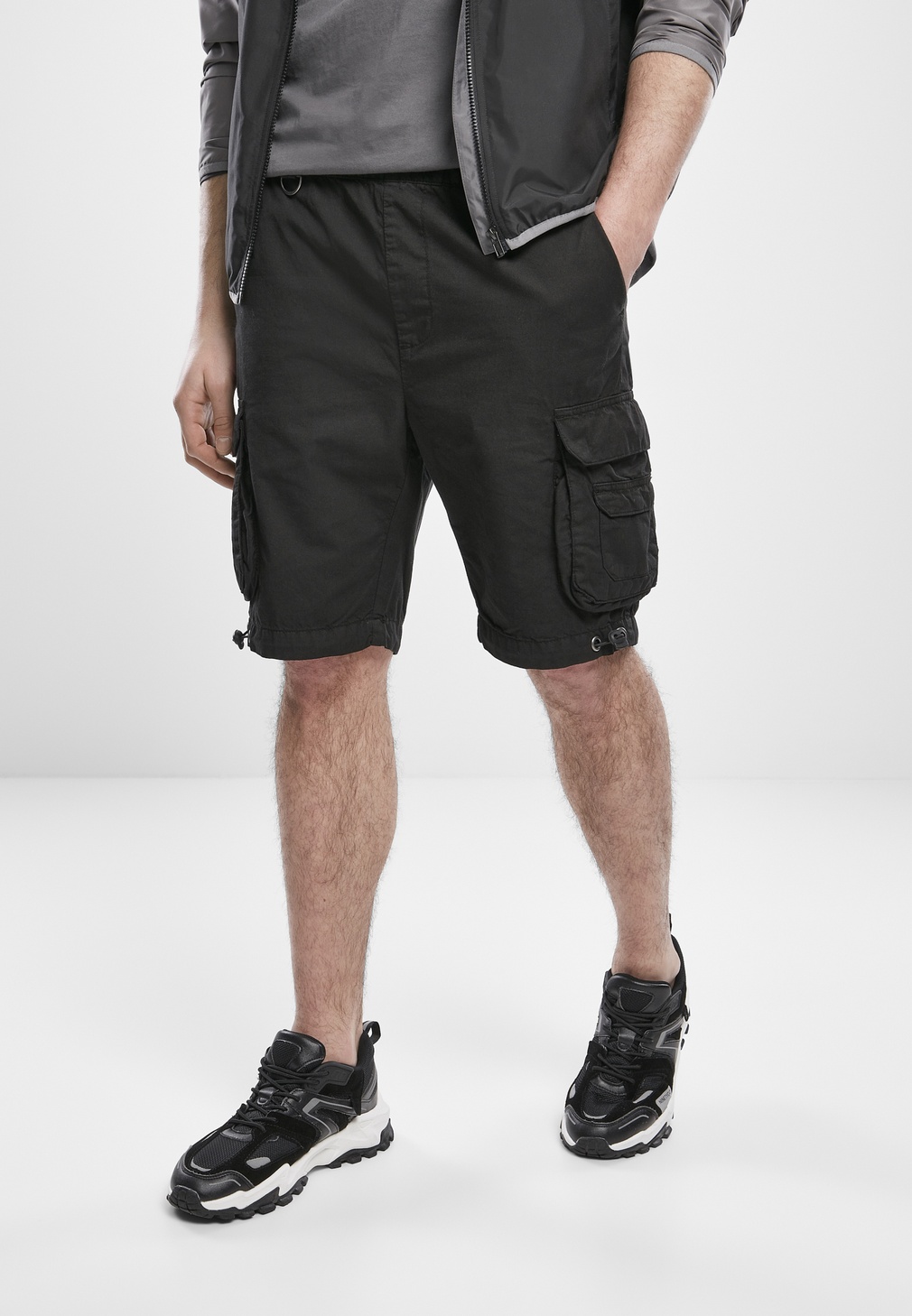 Urban Classics Shorts Double Pocket Cargo Shorts Schwarz - Herren / Unisex
