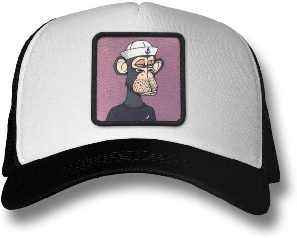 Bored of Directors Ape 1017 -Eton "Cap" Trucker Cap White/Black