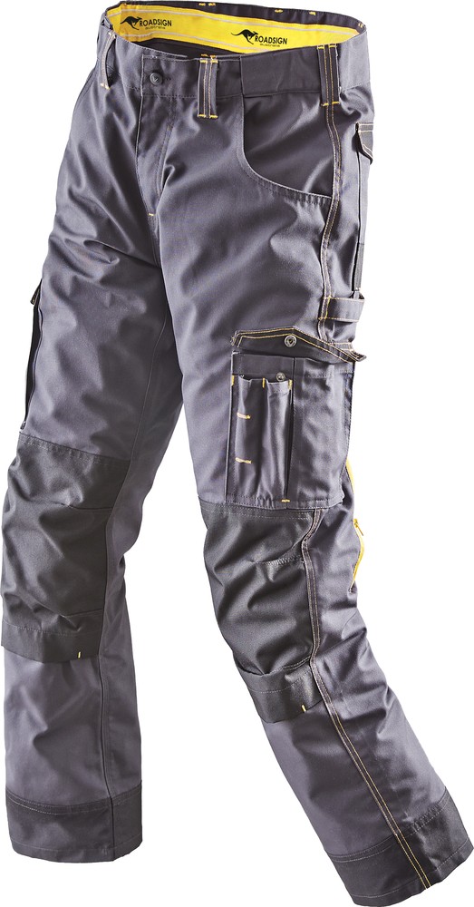 Roadsign Bundhose Anthrazit/Gelb - Herren / Unisex