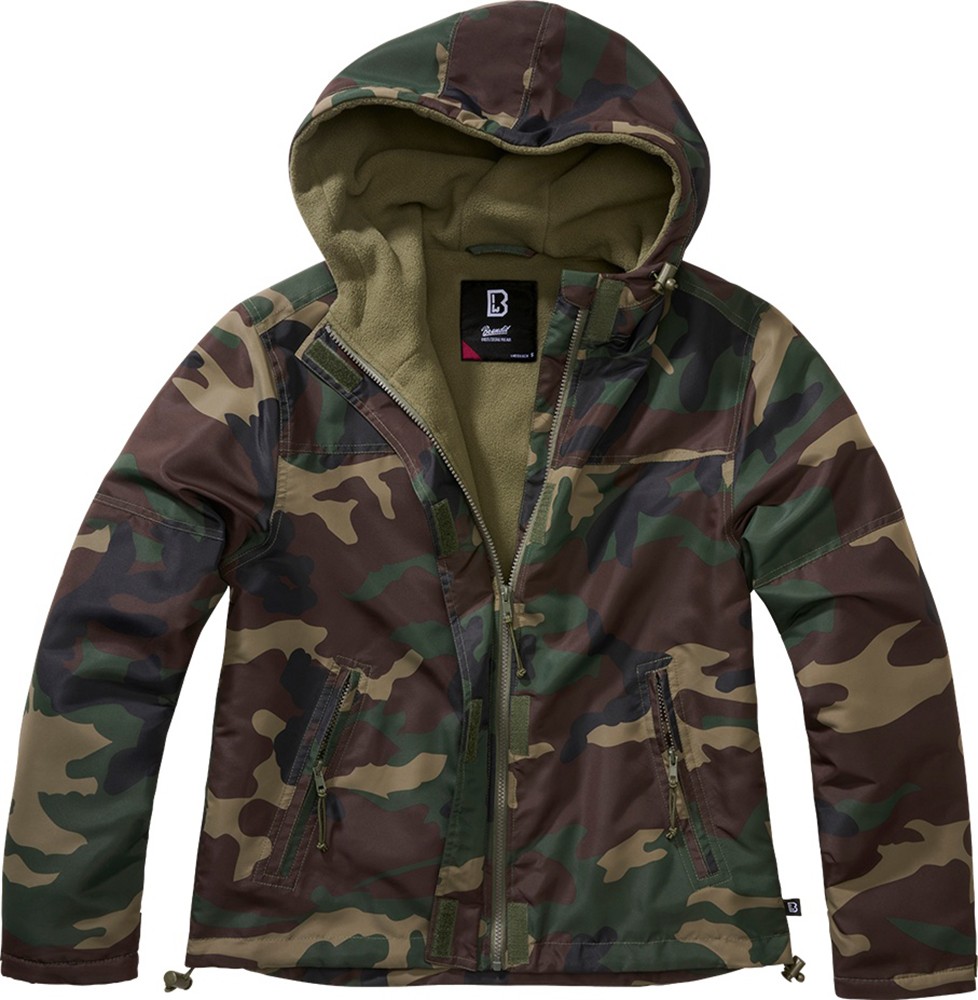 Brandit Women Jacke Ladies Windbreaker frontzip Woodland - Herren / Unisex