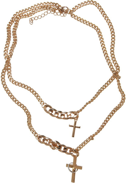 Urban Classics Halskette Various Chain Cross Necklace