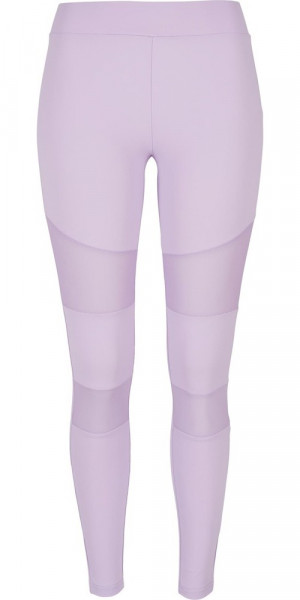 Urban Classics Damen Ladies Tech Mesh Leggings Lilac