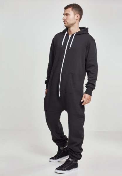 Urban Classics Jumpsuit Sweat Jumpsuit Black/White