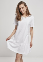 Urban Classics Damen Kleid Ladies Valance Tee Dress White