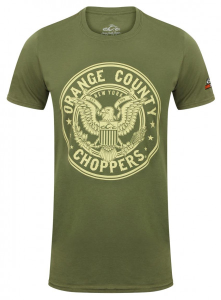 OCC Orange County Choppers T-Shirt Eagle Military Green