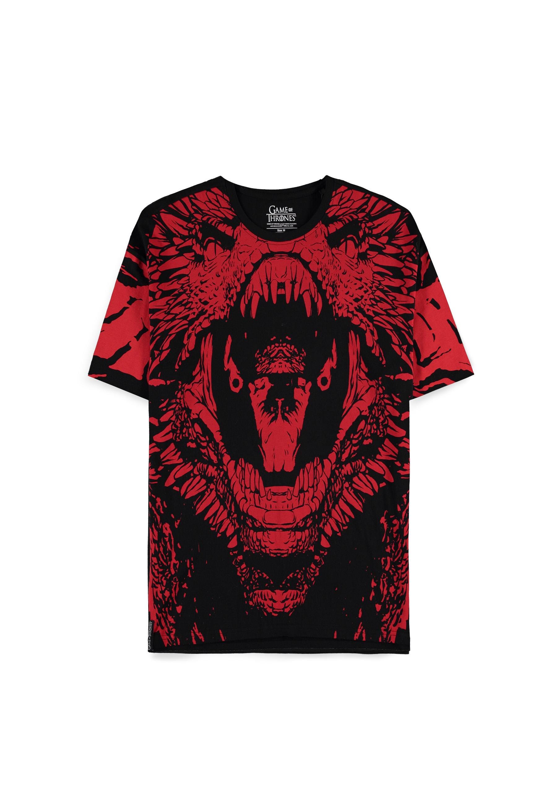 GOT - House Of The Dragon - Men's Loose Fit T-Shirt Schwarz - Herren / Unisex