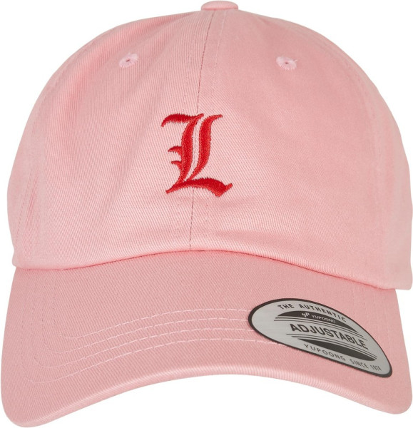Mister Tee Letter Pink Low Profile Cap L