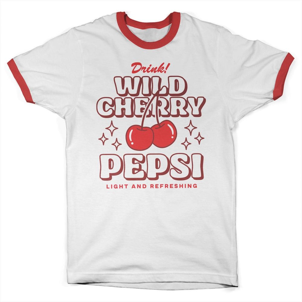 Pepsi Cherry Ringer Tee IMG-51-PEPS009-H72-9 - Herren / Unisex
