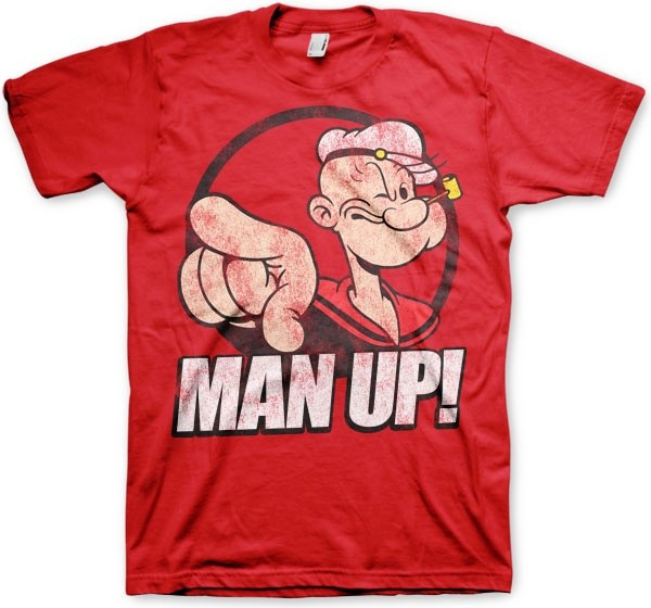 Popeye Man Up! T-Shirt Red