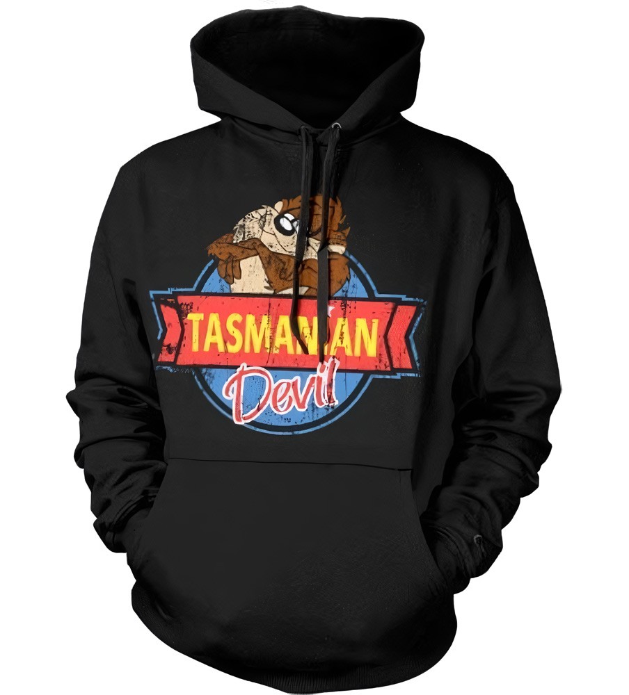 Looney Tunes Tasmanian Devil Hoodie Schwarz - Herren / Unisex