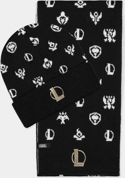 League Of Legends - Giftset (Beanie & Scarf) Black