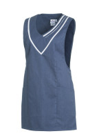 Leiber Damen Überwurfschürze 08/2682/3101 Denimblue/Weiß Leiber Damen Überwurfschürze 08/2682/3101 Denimblue/Weiß