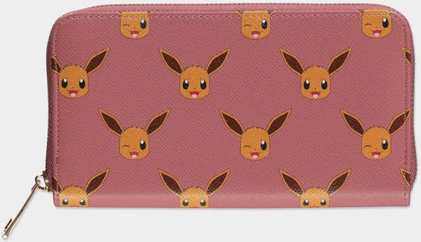 Pokémon - Eevee AOP Zip Around Wallet Pink