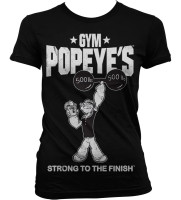 Popeye's Gym Girly T-Shirt Damen Black Popeye's Gym Girly T-Shirt Damen Black
