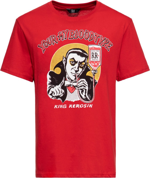 King Kerosin Classic T-Shirt "You'Re My Blood Type" KKI31004