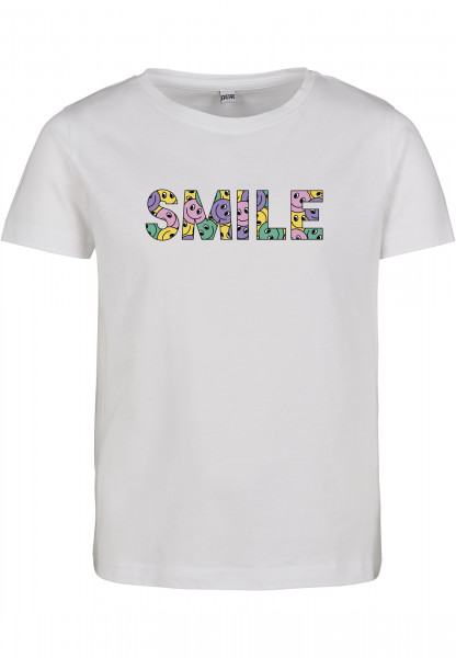 Mister Tee T-Shirt Kids Colorful Smile Short Sleeve Tee white