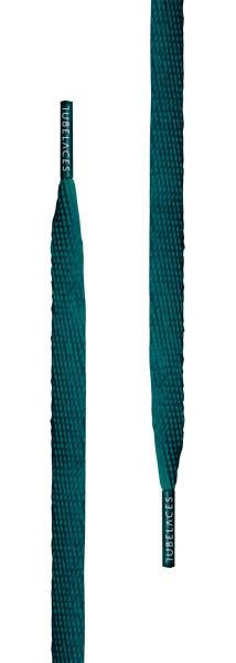 Tubelaces Tubelaces White Flat Petrol