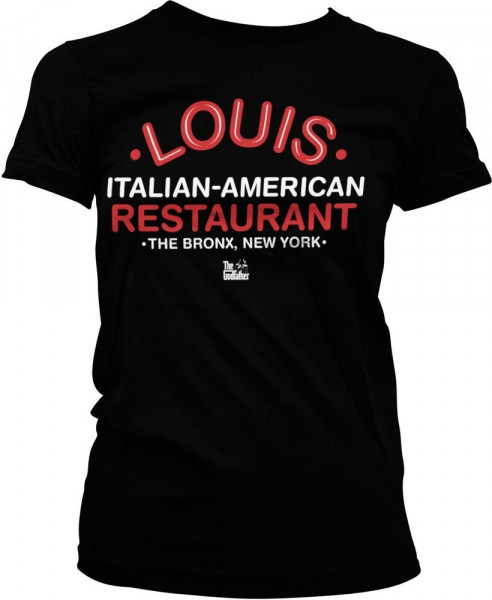 The Godfather Louis Restaurant Girly Tee Damen T-Shirt Black