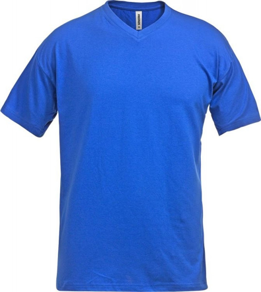 Fristads Kurzarm T-Shirt Acode T-Shirt mit V-Ausschnitt 1913 BSJ Royalblau
