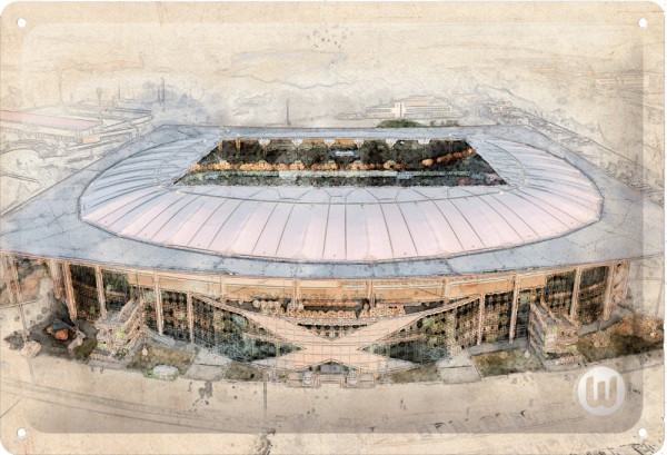 VfL Wolfsburg Blechschild Arena