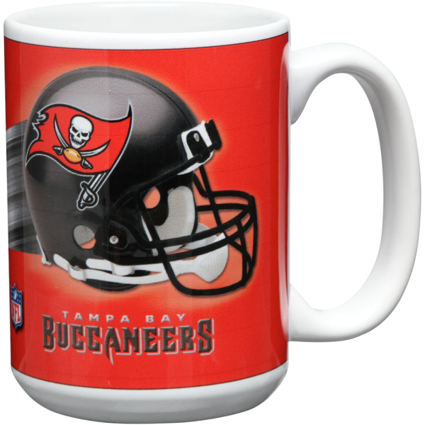 Tampa Bay Buccaneers 3D Inner Color Mug American Football NFL Rot/Weiß-445ml