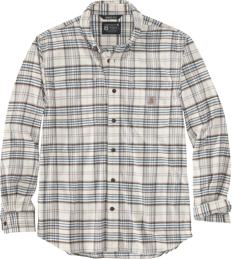 Carhartt Hemd Midweight Flannel L/S Plaid Shirt Malt - Herren / Unisex