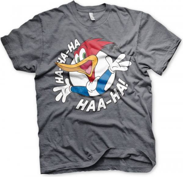 Woody Woodpecker HaHaHa T-Shirt Dark-Heather