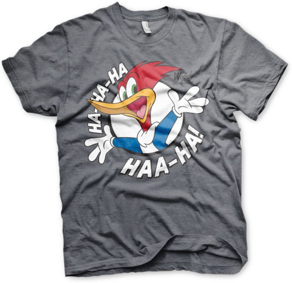 Woody Woodpecker HaHaHa T-Shirt Dark-Heather