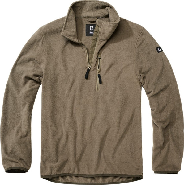 Brandit Herren Fleecepullover Fleece Troyer Olive