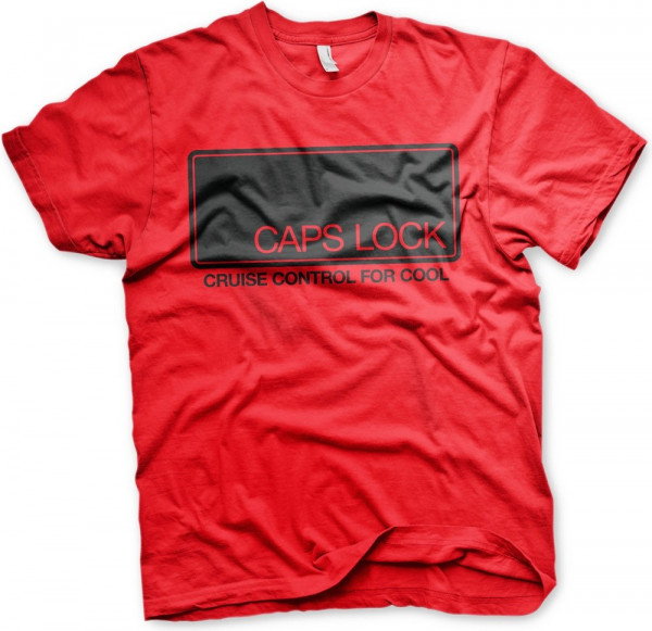Hybris CAPS LOCK Cruise Control For Cool T-Shirt Red