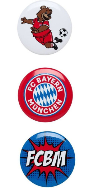 FC Bayern München Kinder Button 3er-Set 32661