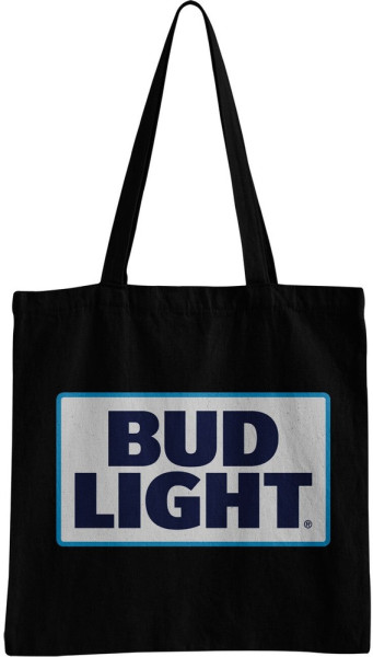 Budweiser Bud Light Logo Tote Bag Tragetasche Black