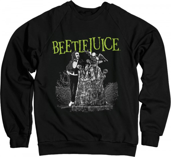 Beetlejuice Headstone Sweatshirt Black