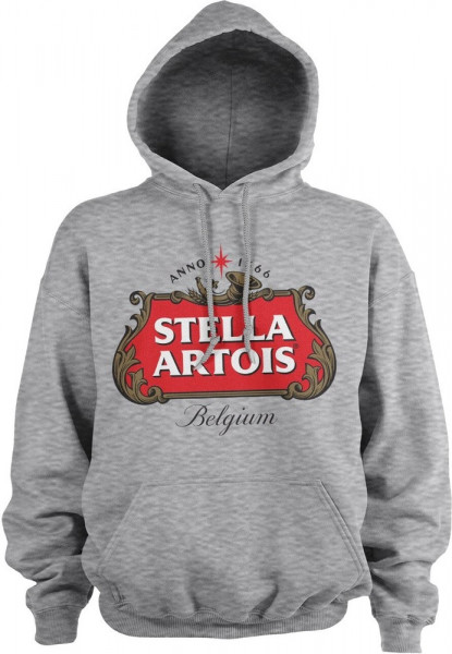 Stella Artois Belgium Logo Hoodie Heather-Grey