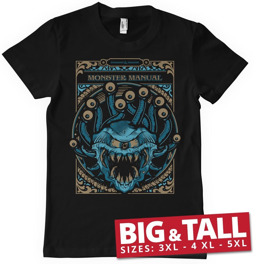 Dungeons & Dragons D&D Monsters Manual Big & Tall T-Shirt - Herren / Unisex